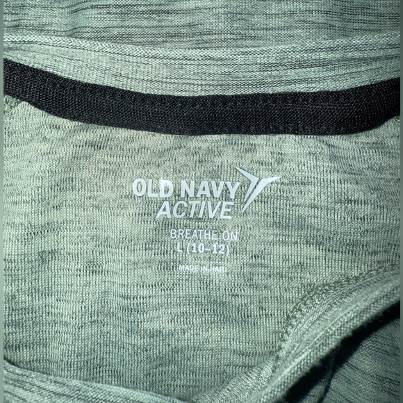 Kids Old Navy Gray Long Sleeve Tee Classic Crew Neck - Picture 2 of 2